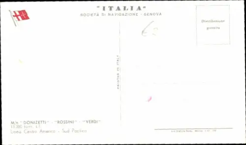 Ak Schiff Donizetti, Passagierschiff