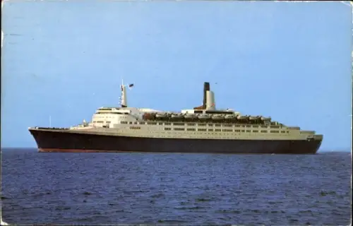 Ak Cunard Liner Queen Elizabeth 2, Passagierschiff