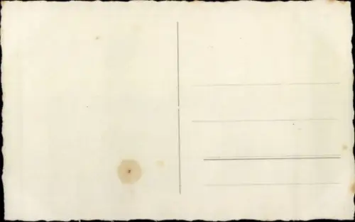 Ak Zwei Deutsche Soldaten in Uniform mit Frau, Flusspartie