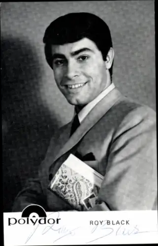 Ak Sänger Roy Black, Portrait, Autogramm, Polydor