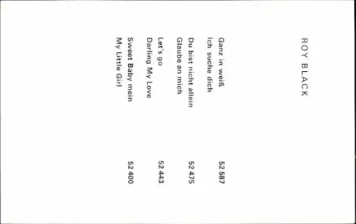 Ak Sänger Roy Black, Portrait, Autogramm, Polydor