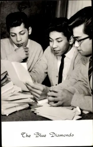 Ak Schauspieler The Blue Diamonds, Briefe