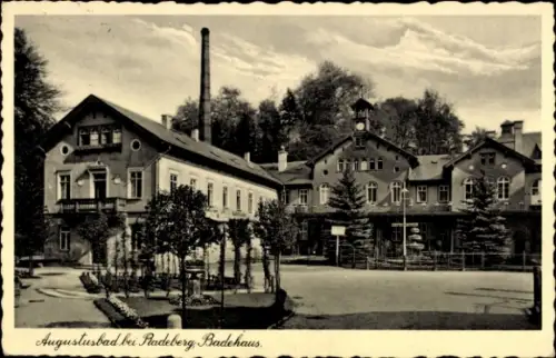 Ak Augustusbad Radeberg in Sachsen, Badehaus Augustusbad