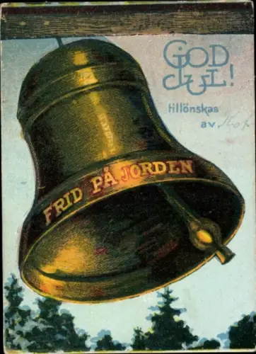 Ak Glückwunsch Weihnachten, Glocke