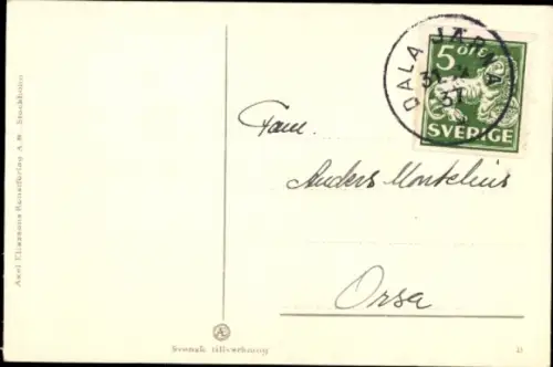 Künstler Ak Nyström, Jenny, Glückwunsch Neujahr, Kind auf Skiern