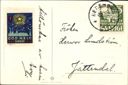 Künstler Ak Nyström, Jenny, Weihnachten, Zwerge