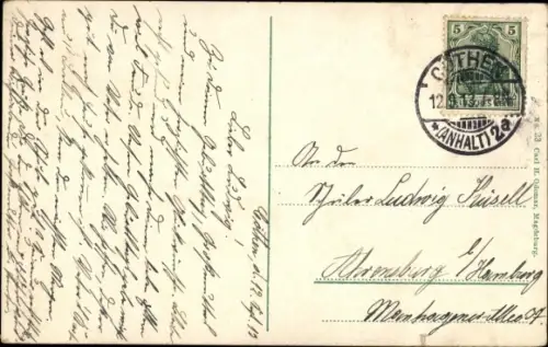 Ak Cöthen Köthen in Anhalt, Rathaus, Schloss, Kirche, Kriegerdenkmal, Friedrichs Polytechnikum