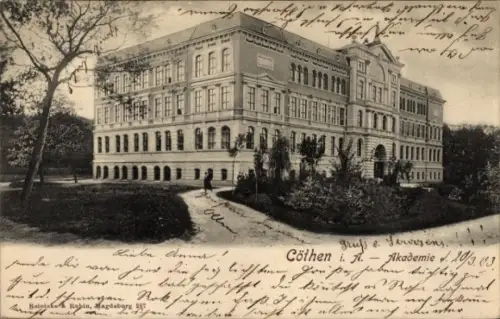 Ak Cöthen Köthen in Anhalt, Akademie