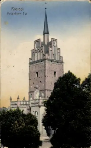 Ak Hansestadt Rostock, Kröpeliner Tor