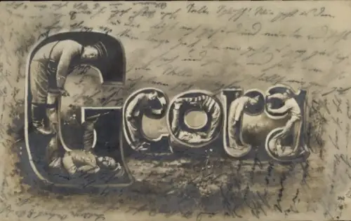 Buchstaben Ak Soldaten in Uniformen, Portraits