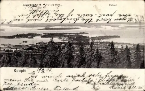 Ak Kuopio Finnland, Gesamtansicht
