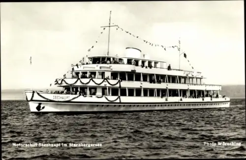 Foto Ak Starnberger See, Motorschiff MS Seeshaupt
