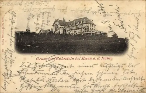 Ak Ruhrstein Essen im Ruhrgebiet, Hotel und Pension