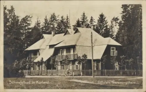 Ak Baldone Kurland Lettland, Offiziers Genesungsheim, Schwefelbad