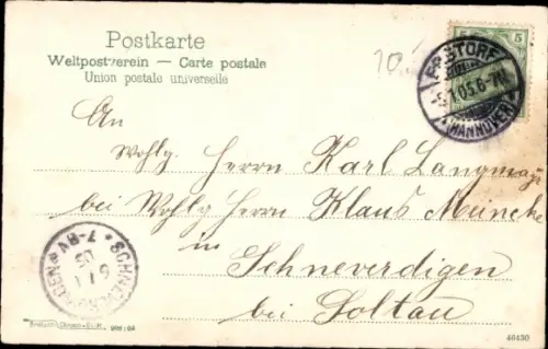 Ak Ebstorf in der Lüneburger Heide, Totalansicht