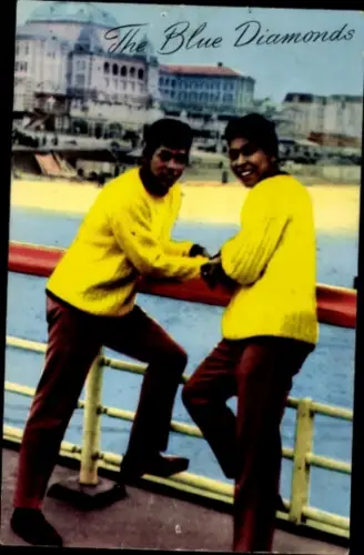 Ak Gesangsduo The Blue Diamonds, Portrait