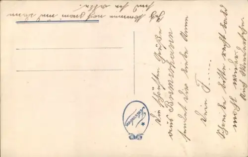 Ak Frau mit Gitarre, Mondsichel