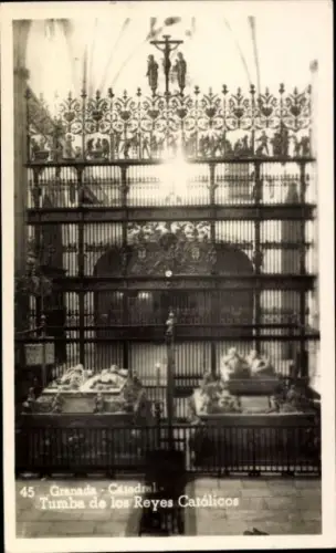 Ak Granada Andalusien Spanien, Tumba de los Reyes Católicos,  Kathedrale,  Stätte