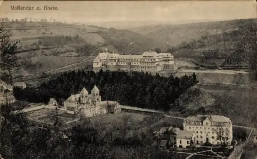 Ak Vallendar am Rhein, Gesamtansicht