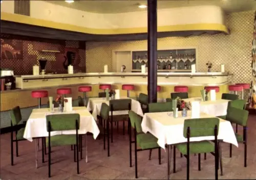 Ak Berlin Lichtenberg Friedrichsfelde, Flamingobar, HO Großgaststätten Tierpark Berlin