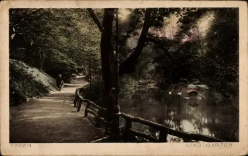 Ak Essen im Ruhrgebiet, Stadtgarten