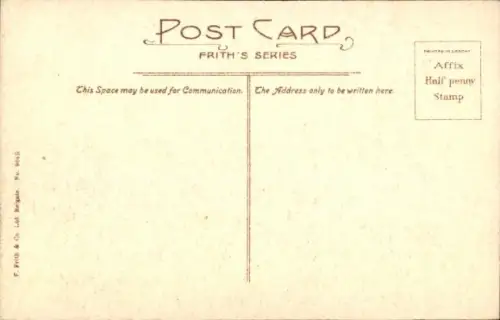 Ak Sidmouth Devon England,  Lovers' Walk, Eingangstor, Spaziergänger, Bäume, Wasser