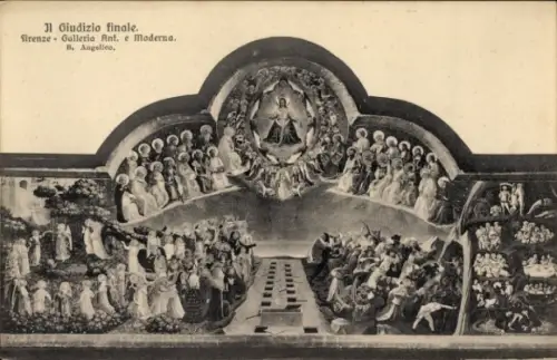 Ak Firenze Florenz Toscana, Giudizio finale, Darstellung des Jüngsten Gerichts