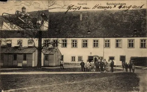 Ak Schleißheim in Oberbayern, Kaserne