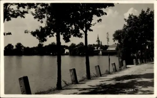 Ak Habry Habern Reg. Hochland, Straßenansicht