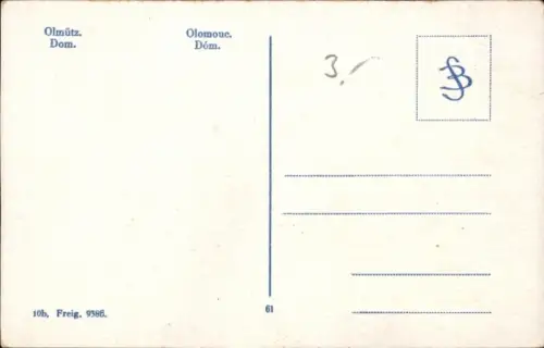 Ak Olomouc Olmütz Stadt, Stadtansicht, Kirche,  Dom