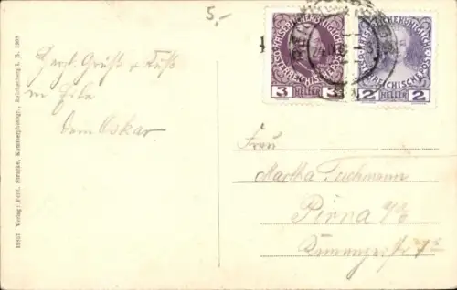 Ak Liberec Reichenberg in Böhmen, Rathausplatz