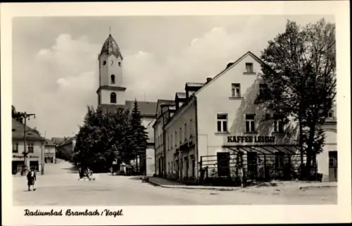 Ak Bad Brambach im Vogtland, Café Leicht