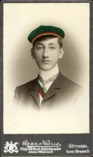 Studentika CdV Göttingen, Porträt eines Studenten