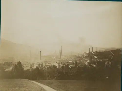 Foto Ústí nad Labem Aussig Elbe Stadt, Gesamtansicht