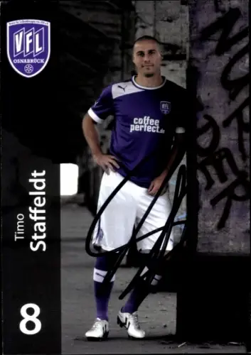 Autogrammkarte Fußballer Timo Staffeldt, VFL Osnabrück, Autogramm