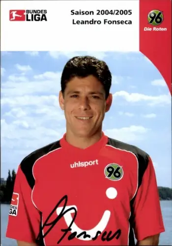Autogrammkarte Fußballer Leandro Fonseca, Hannover 96, Autogramm