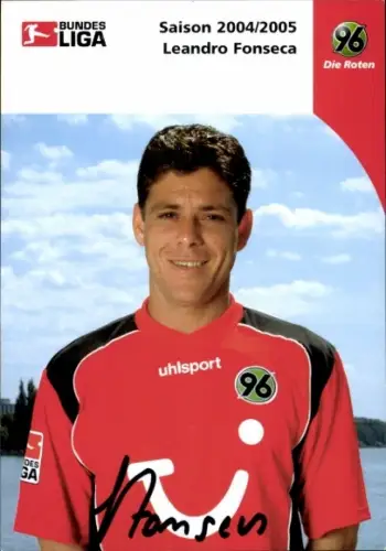 Autogrammkarte Fußballer Leandro Fonseca, Hannover 96, Autogramm