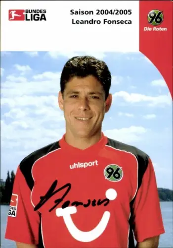 Autogrammkarte Fußballer Leandro Fonseca, Hannover 96, Autogramm