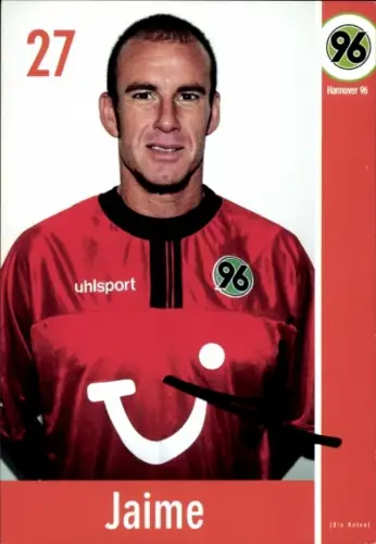 Autogrammkarte Fußballer Jaime, Hannover 96, Autogramm
