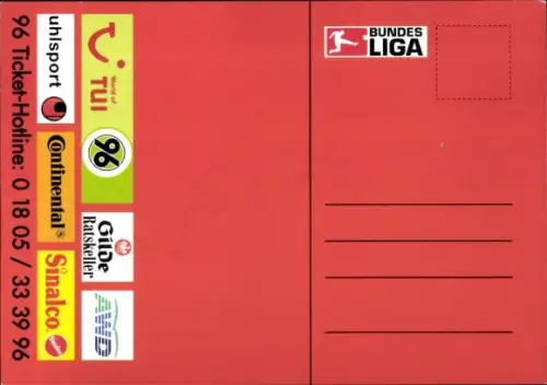 Autogrammkarte Fußballer Nils Pfingsten, Hannover 96, Autogramm