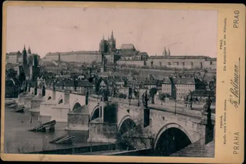 Kabinett Foto Praha Prag Tschechien, Karlsbrücke