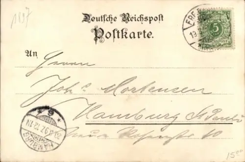 Litho Freiberg in Sachsen, Panorama, Bergmann, Kirche, Postgebäude