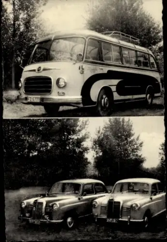 Foto Autobus und Autos, Kleinbus Setra S6, Mercedes Benz
