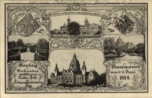 Ak Hannover in Niedersachsen, Gautag des Verbandes mittlerer Reichs-Post-und Telegraphenbeamten