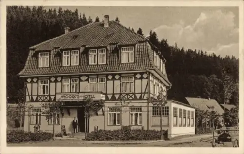 Ak Altenau Clausthal Zellerfeld im Oberharz, Moocks Hotel
