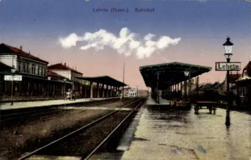 Ak Lehrte in Niedersachsen, Bahnhof