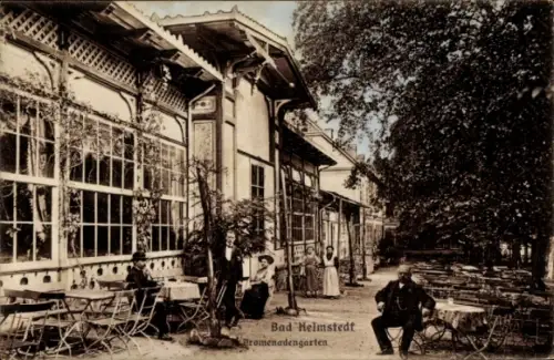 Ak Bad Helmstedt in Niedersachsen, Promenadengarten