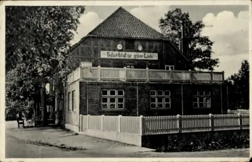 Ak Dreilingen Eimke Lüneburger Heide, Gasthaus zur grünen Linde, Bes. Aug. Harms