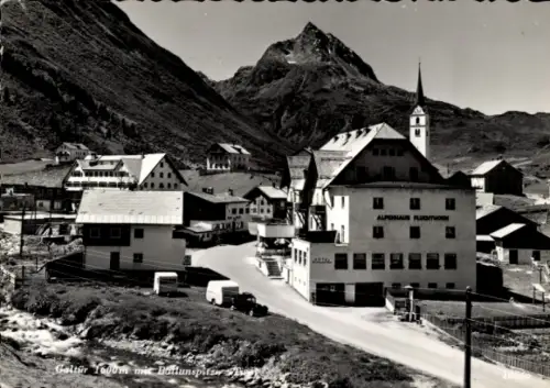 Ak Galtür in Tirol, Galtür 1600m, Balunspitz, ALPSHAUS FLUGT, Berglandschaft