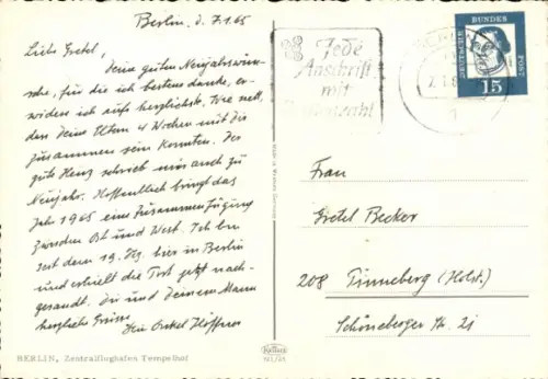 Ak Berlin Tempelhof, Zentralflughafen Tempelhof, Flugzeuge, Wappen von Berlin